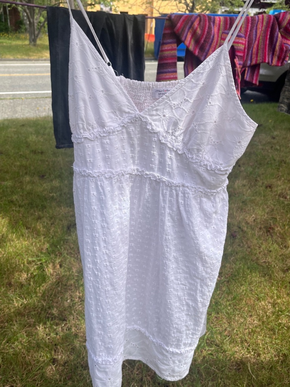 Vintage Aphorism white summer dress